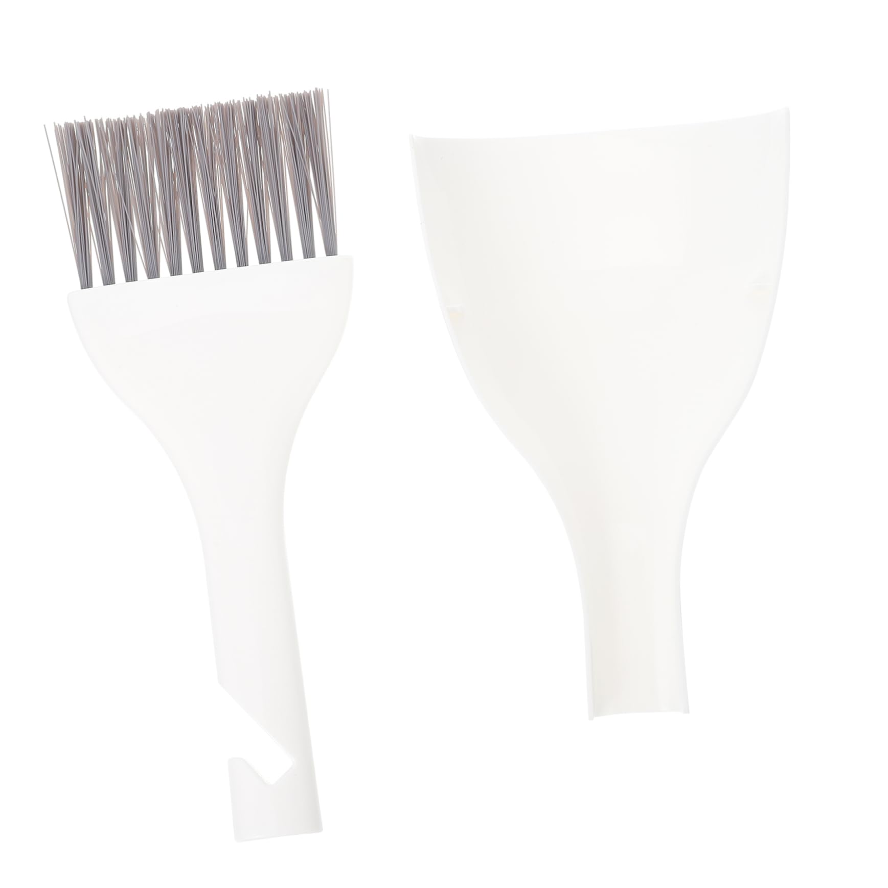 Beavorty 1 Set Desktop Cleaning Trash Mini Table Tiny Cleaning Broom Pet Dust Pan Cleaning Dustpan Mini Brush Mini Garbage Container Mini Broom Pet Broom Household Plastic Combination White