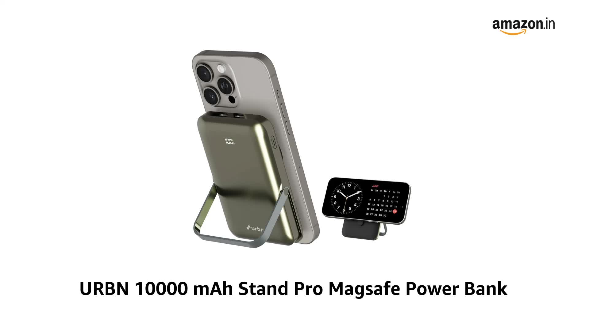 URBN 10000mAh Atom Link 5-in-1 Magsafe Power Bank | Built-in USB