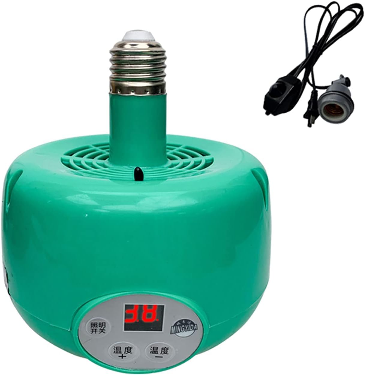 Lámpara De Calor para Pollitos, Lámparas De Calor para Perreras con Indicador De Temperatura Y Termostato Automático, Lámpara De Calor para Cachorros Corderos Criadores Patos, Ideal para Ma