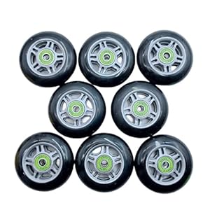 SUBLXPoten Flash Skate Räder Schwarz/Grün 80mm 85A