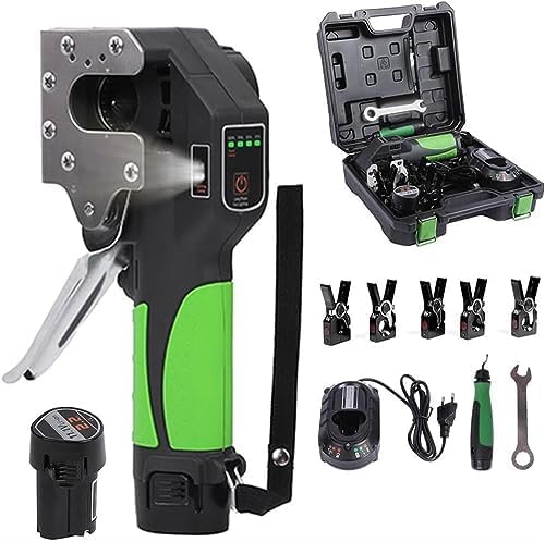 UPIKIT Flaring Tool Kit HVAC 45° Eccentric Tube Flaring Tool, 1/4”-3/4” Single Flare Tool With 5 Flare Clamps & Deburring Tool, Powered By Lithium Battery