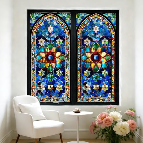 Vinilo decorativo para ventana privacidad 17.5x39.4 pulg.