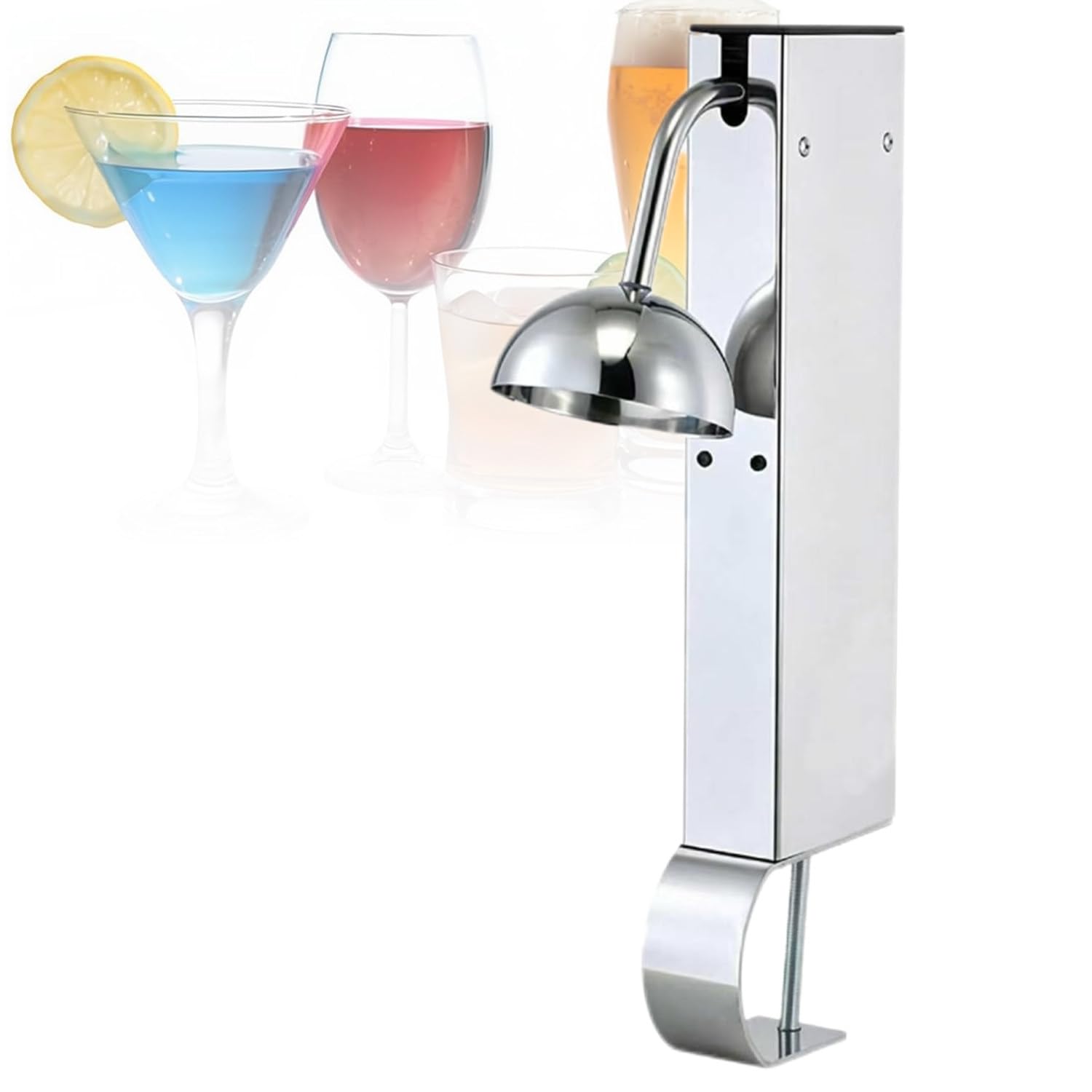Enfriador De Vasos De Acero Inoxidable De Uso Comercial A | Equipo Profesional Para Bares, Restaurantes Y Cocinas, Ideal Para Cerveza, Cócteles Y Vino