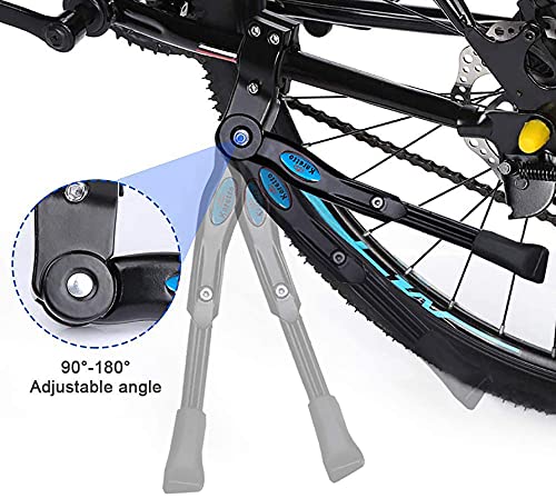 image for Karetto Bike Kickstand Adults- Adjustable Rear Side Aluminum Alloy Bic