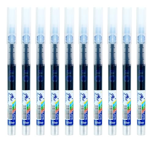 Image of JITO 0.5mm Fine Tip Roller Pen, Blue Ink - Pack of 20 (10x2)