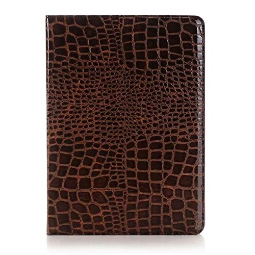 Crocodile Leather Flip Stand Light-Weight Tablet Case Cover Compatible with iPad 9.7 inch 2017/2018 (5th/6th Generation)/iPad Air 2/iPad Air (Color : Brown)