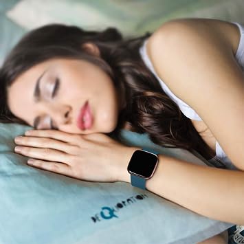 Wepro Compatible with Fitbit Versa Strap/Fitbit Versa 2 Strap - Smooth Silicone Classic Replacement Wristband Straps for Fitbit Versa/Versa Lite/Versa 2, Large Slate Blue