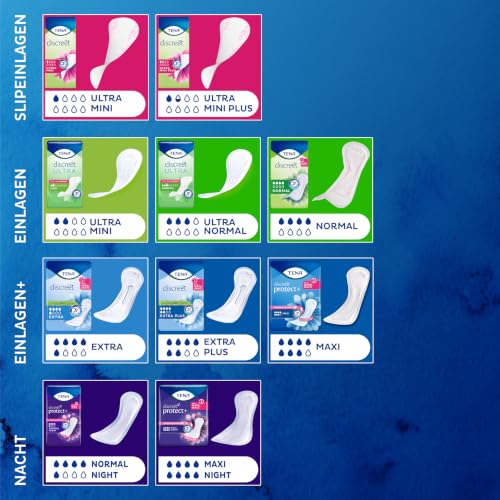 TENA Discreet Maxi Night - 48 Einlagen im Monatspaket (8 x 6 Stück), einzeln verpackt - Hygieneeinlagen für Frauen - bei mittlerer bis… – Ansicht 5