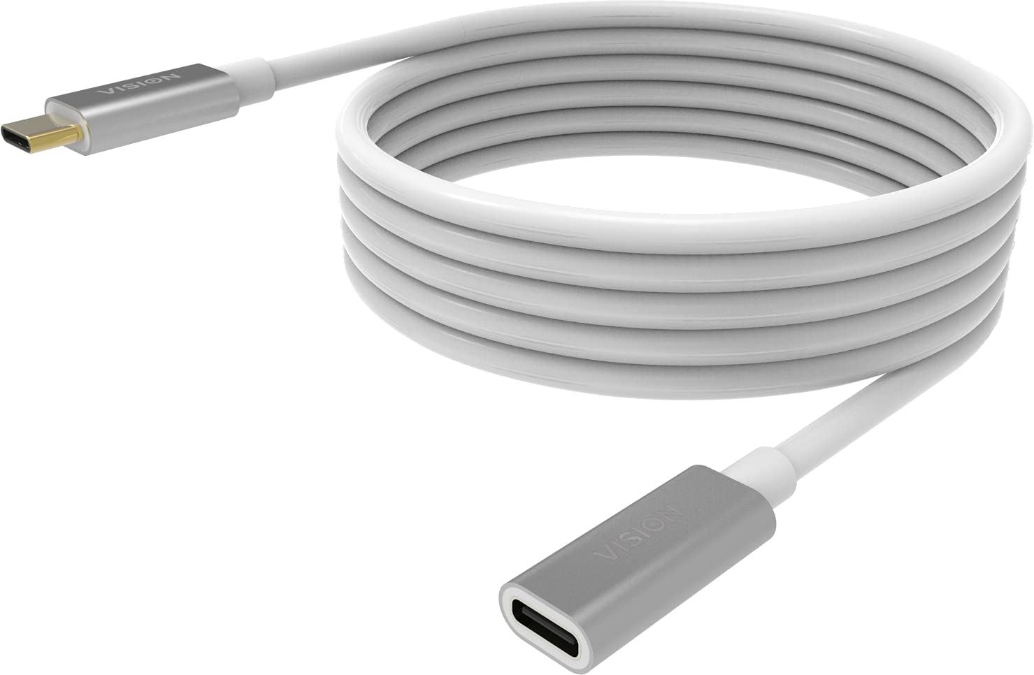 Vision TC 2MUSBCEXT USB Cable 2 m 3.1 (3.1 Gen 2) USB C White