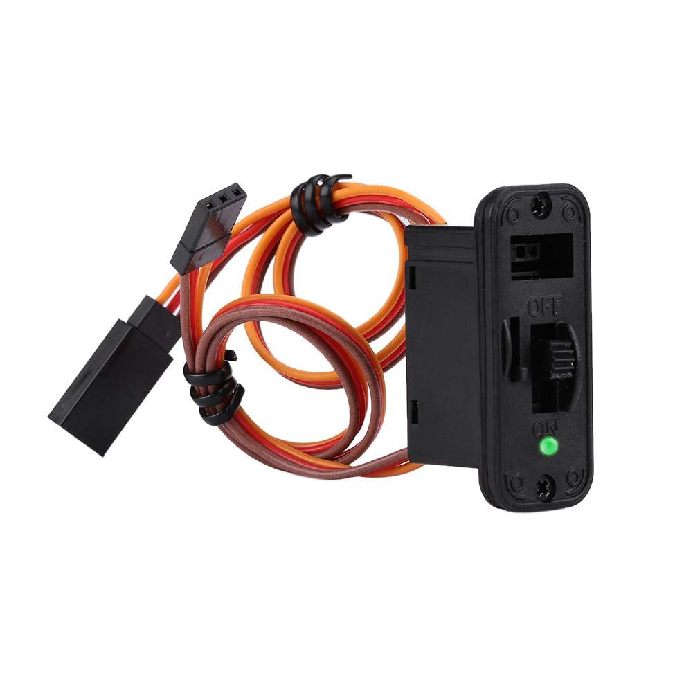 Interruttore RC Resistente Ricevitore LED Batteria On Off Connettori JR