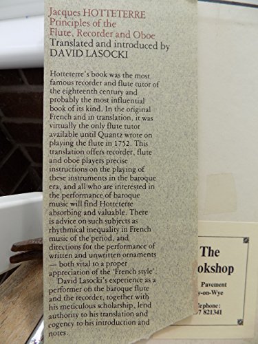Principles of the Flute, Recorder and Oboe