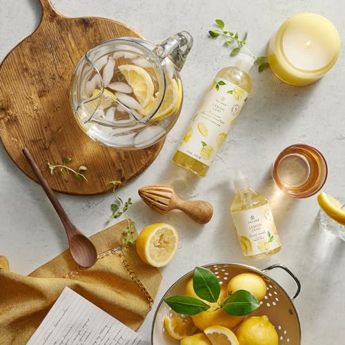 Thymes Lemon Leaf Candle - 8 Oz - Scented Candle for a Fresh Home Fragrance - Aromatherapy Candle in Glass Jar - Matte White Jar - Image 6