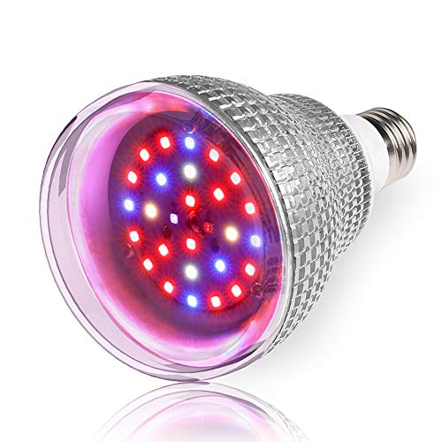 LVJING 80W Grow Light Bulb, Full Spectrum Grow Lights for Indoor Plants, LED