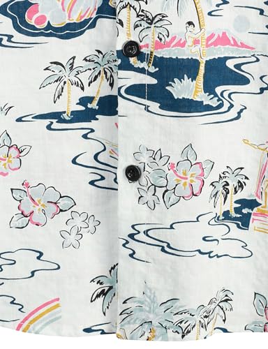 Image of VATPAVE Mens Casual Hawaiian Floral Shirts Short Sleeve Button Down Tropical Shirts Beach Summer Shirts