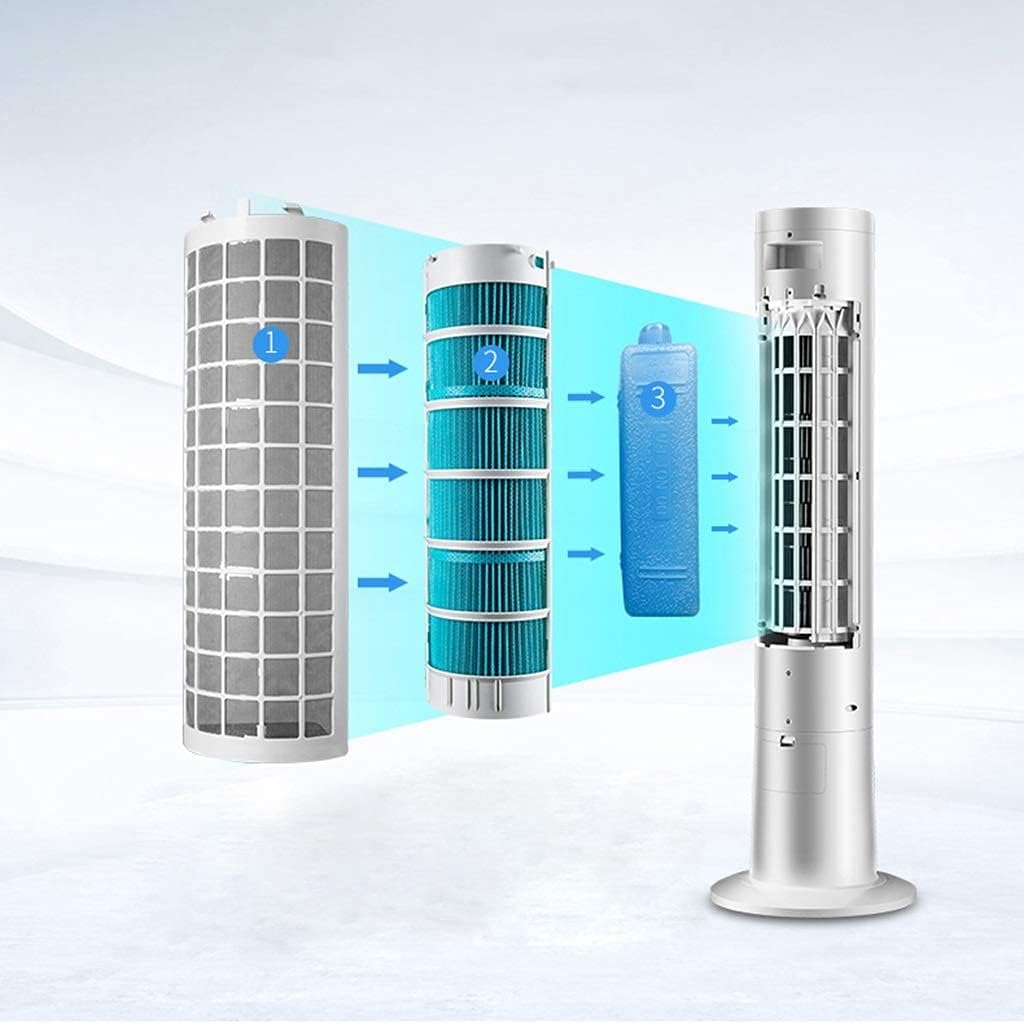 Air Coolers Evaporative Coolers Tower Portable Airconditoner Conditioner Super 3 Fan Speed Whit Remote Control Unit Quiet Humidifier Misting Fan for Home Office Bedroom