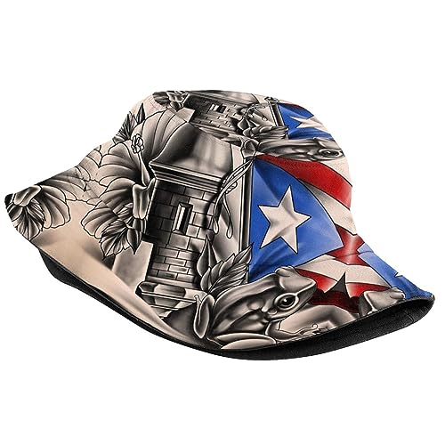 Image of Funny Flag Bucket Hat Fashion Sun Cap Outdoor Packable Fisherman Hat for Women Men Boys Girls Travel Hat