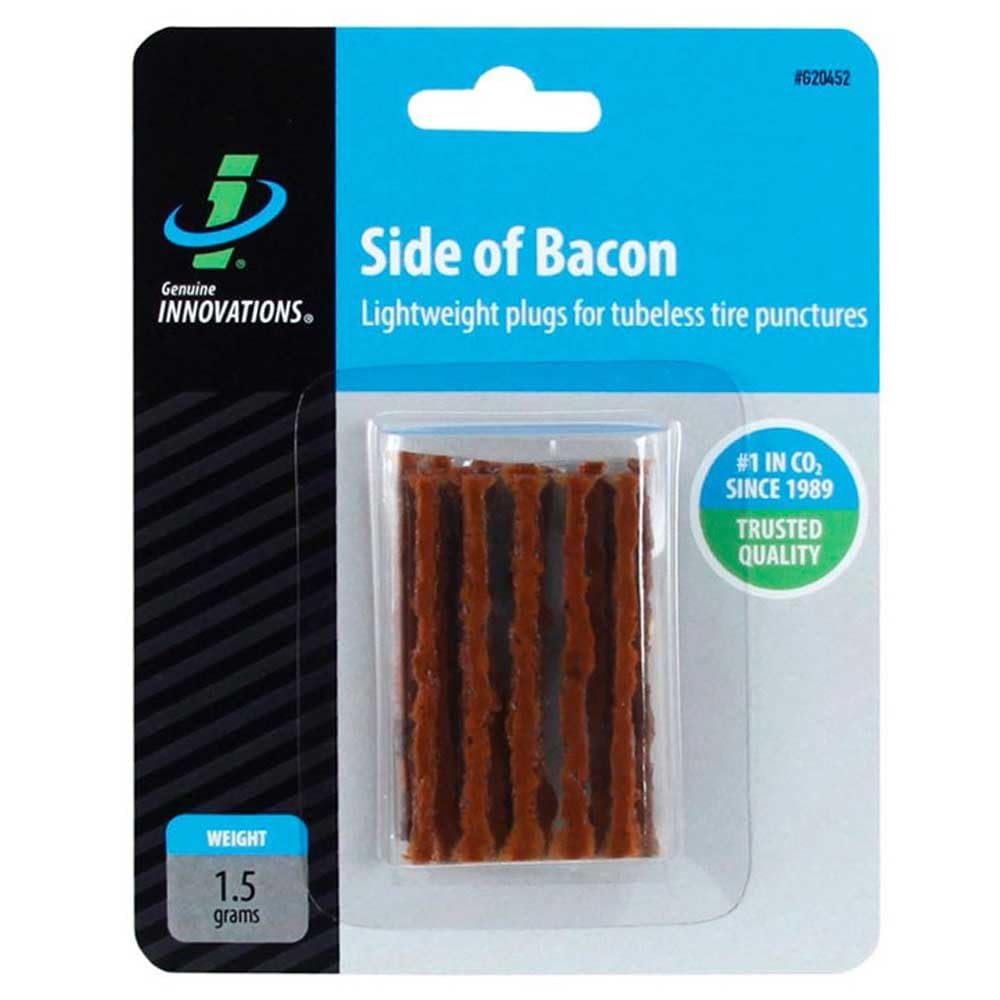 Genuine Innovations G20452, Rope Plugs for Tubeless Bike Tyre Repair, "Side of bacon", 20 plugs, 1.5g, 0.3 x 5cm