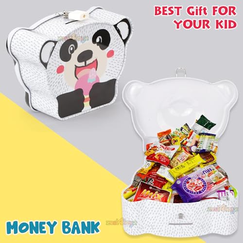 Image of Zest 4 Toyz Money Bank for Kids Metal Piggy Bank with Lock N Key Money Saving Box Gullak Money Box Coin Bank Kids Cash Box Return Gifts