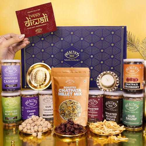 Healthy Treat Grand Diwali Gift Hamper | Roasted Dry fruits, Heal...