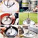 MRbrew Keg Party Pump, American D System Beer Keg Tap Keg Hand Pump 4'' Picnic Pump with Beer Faucet & Beer Hose, Chrome-Plated Keg Draft Beer Party Pump with 2 Hose Clamps Kegerator Pump for Homebrew