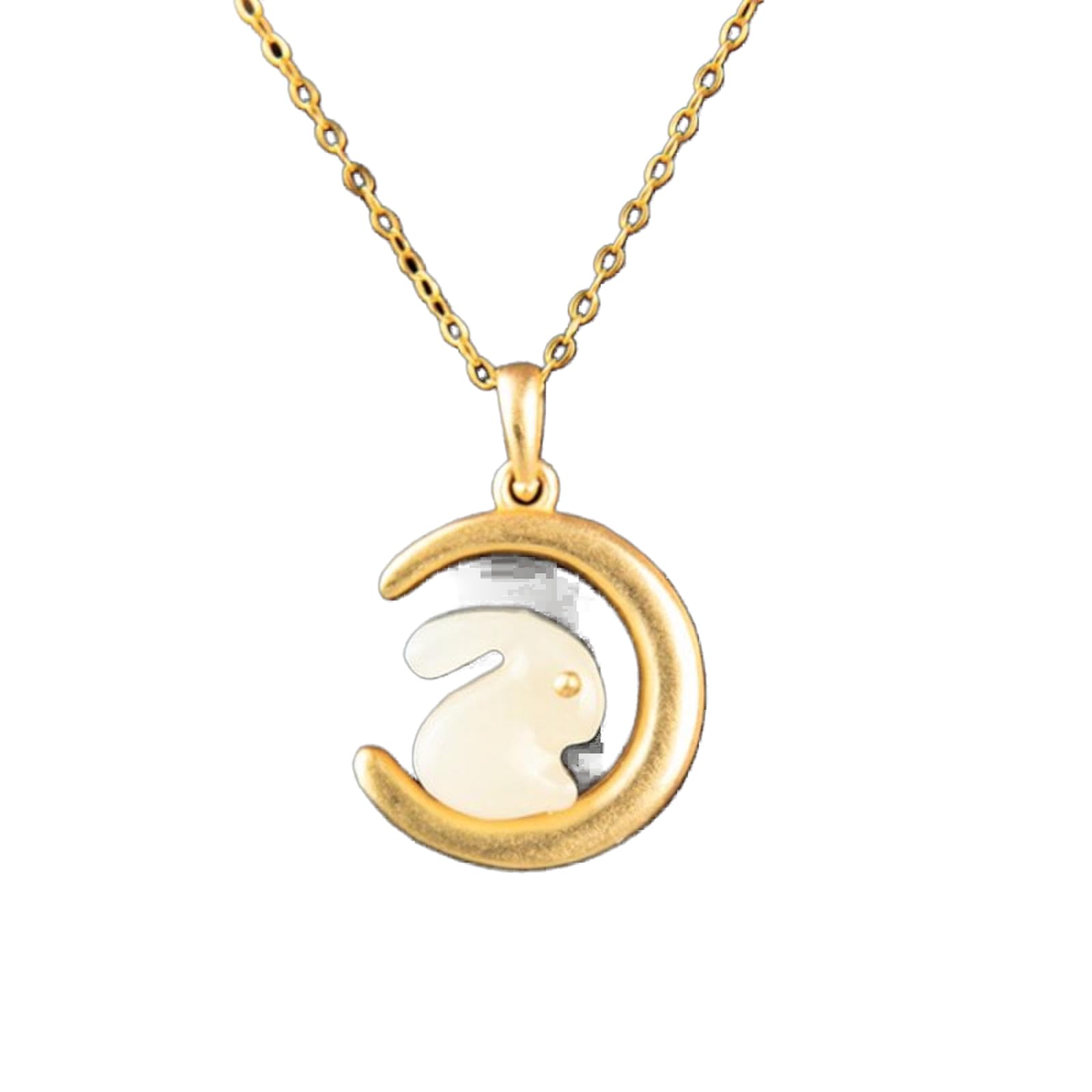 Chaîne de clavicule lapin en jade Hotan pour sublimer vos soirées