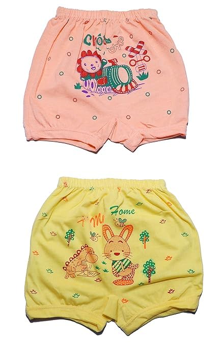 Maglu Baby Boys & Baby Girls Unisex 100% Cotton Panty Bloomer Combo Pack of 12 (18 Months - 24 Months) Multicolour 1