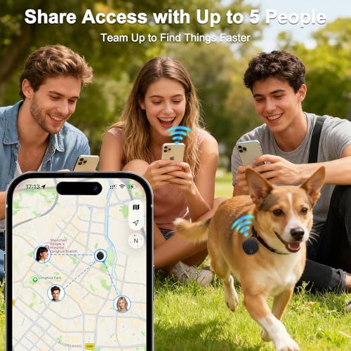 Air Tracker Tags 4 Pack, Bluetooth Item Finder Compatible with Apple Find My (iOS Only), Key Finder & Luggage Tracker with Left Behind Alerts, Lost Mode & Replaceable Battery - image 8