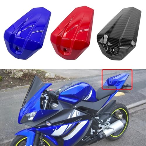 Capot de selle YZF R125 rigide, carénage aérodynamique aspect carbone injecté