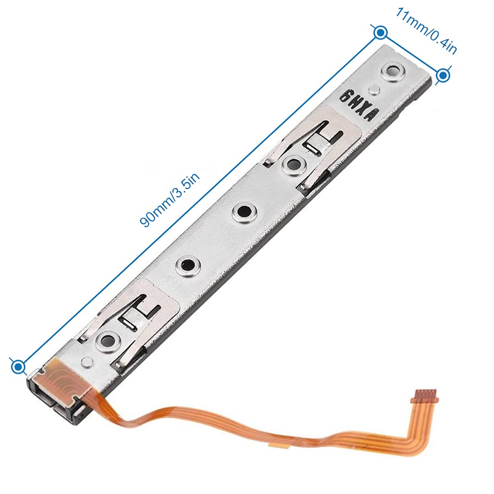 MMOBIEL 2 Pcs Left and Right Side Slide Rail Metal Bracket Compatible with Nintendo Switch Console Incl. Y-Screwdriver : Video Games