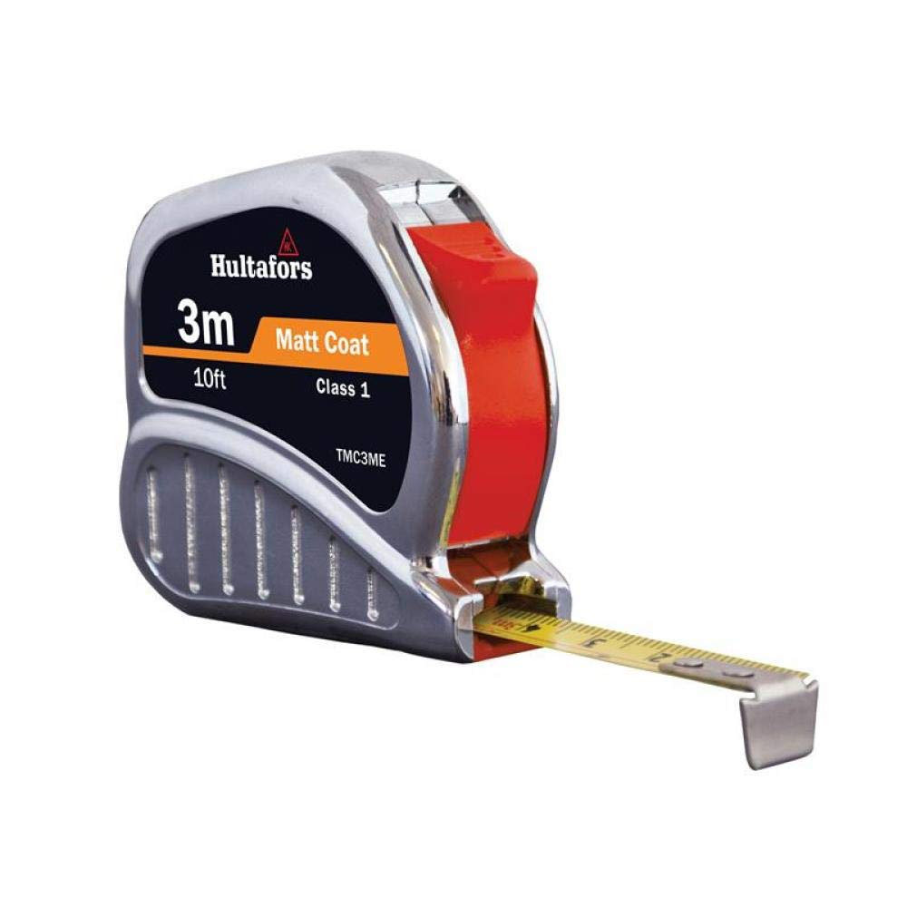 Hultafors 368013 TM3ME Chrome Tri-Matic Pocket Tape 3m/10ft (Width...
