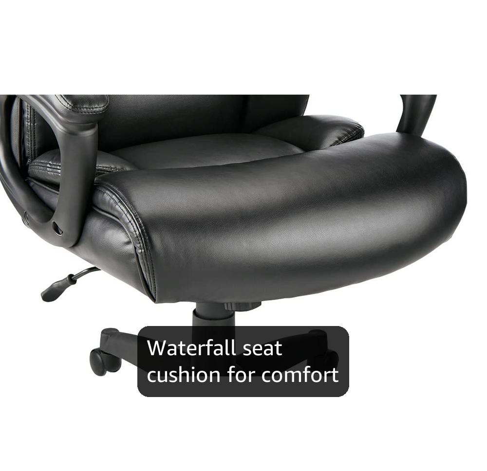 Amazon.com: Realspace® Fennington Bonded Leather High-Back Chair
