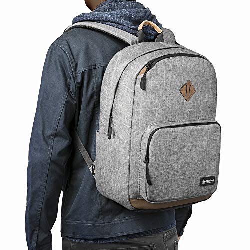 tomtoc 22L Classic College School Student Backpack Bookbag, Water-resistant Computer Bag Travel Bag