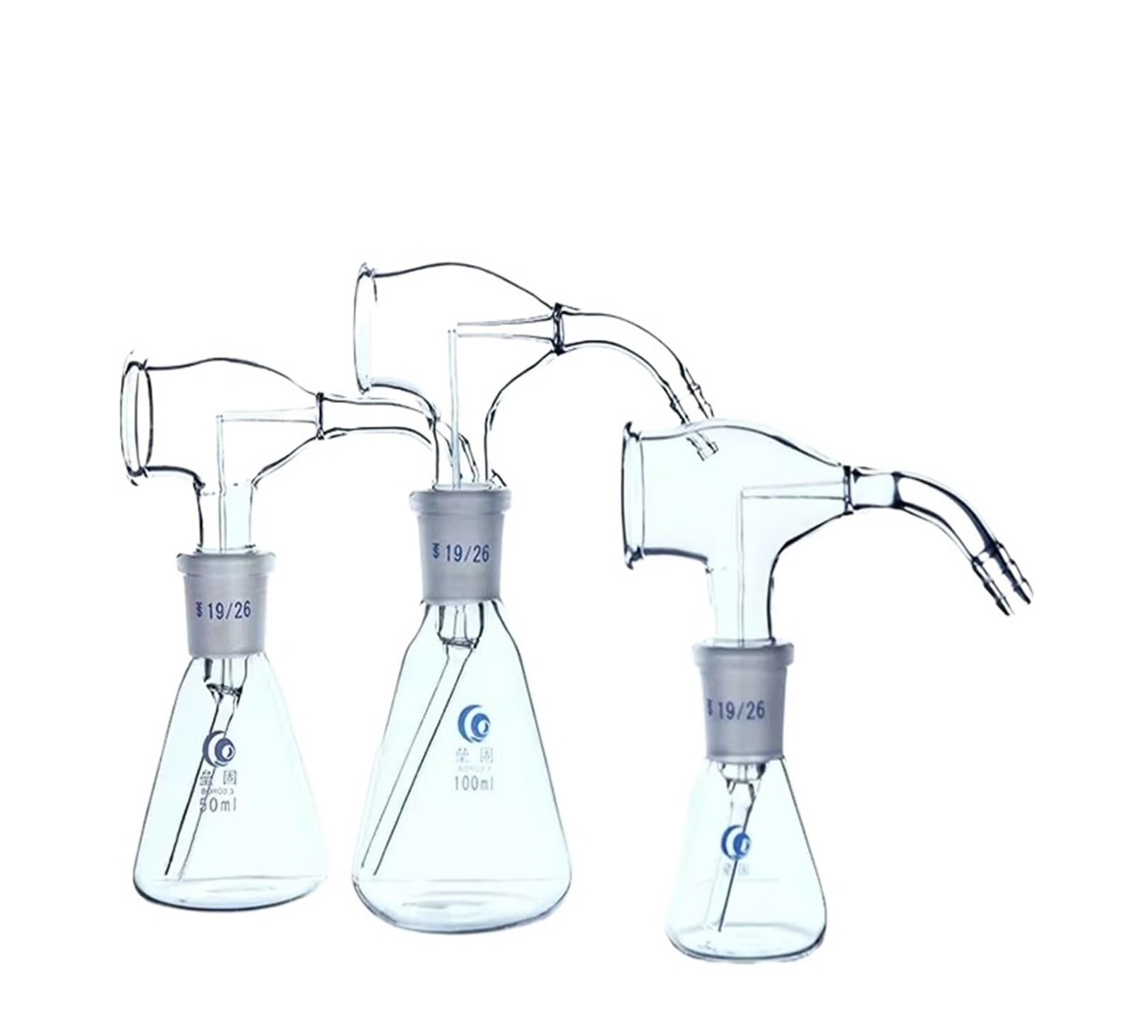 Laboratoryjna cienka warstwa chromatografii szklana butelka z rozpylaczem z balonem sprzęt laboratoryjny (50 ml)