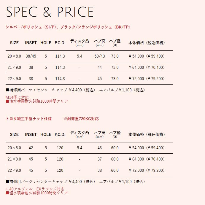 Amazon.co.jp: 20インチホイール4本セット【法人限定/個人宅配送不可