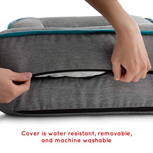 Brindle Orthopedic Dog Bed for Large Dogs - Waterproof Dog Sofa Bed Large, Supportive Memory Foam Pet Couch Bed with Removable Washable Cover, Water Resistant Cover, Nonskid Bottom, Dove Gray - Image 5