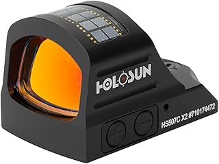 HOLOSUN HS507C-X2 Classic Multi Reticle Red Dot Sight, BLACK