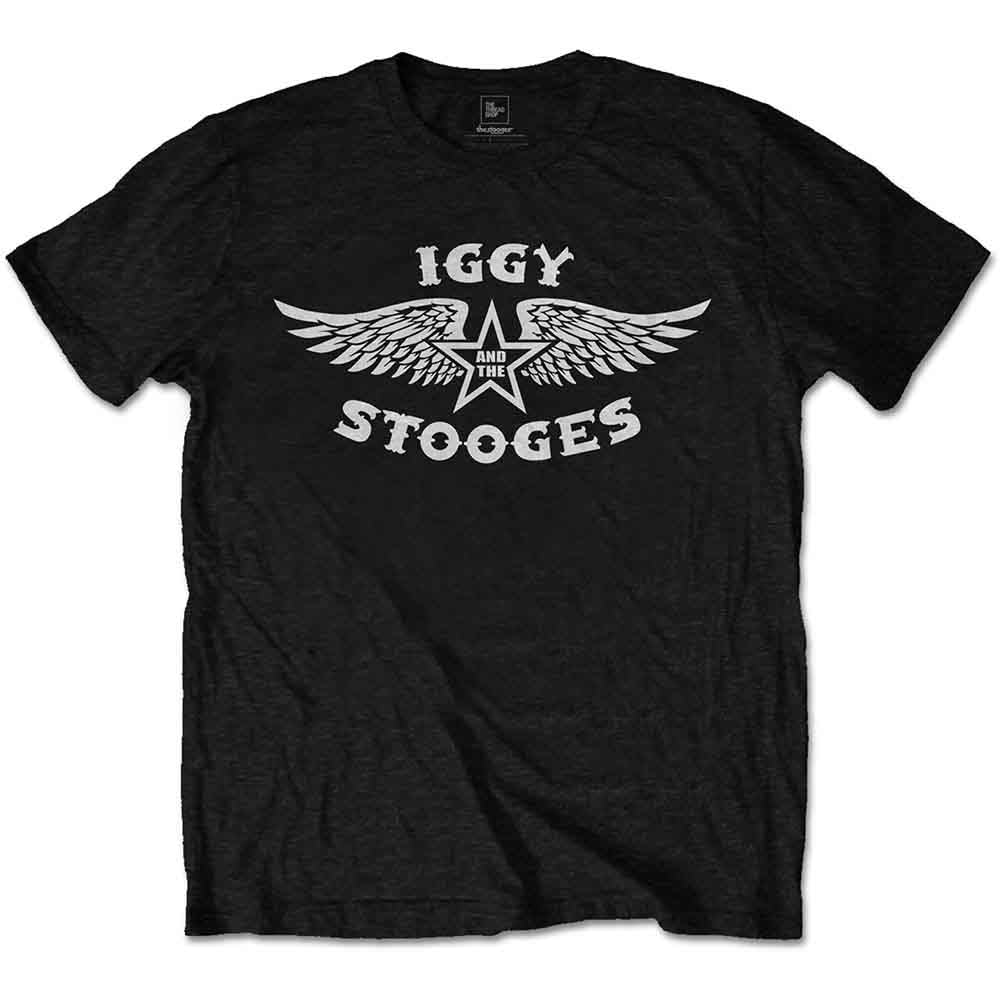 Iggy & The Stooges Wings Official Tee T-Shirt Mens Unisex (Medium) Black