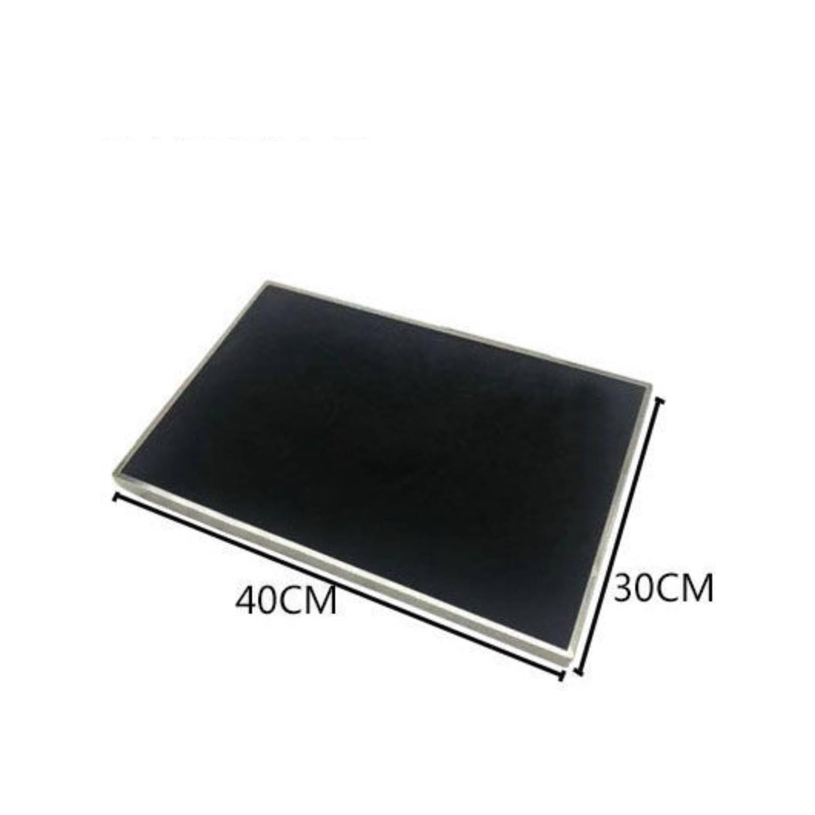 Plateau à Bijoux En Velours Doux, Grande — 40 × 30 × 1,5 Cm