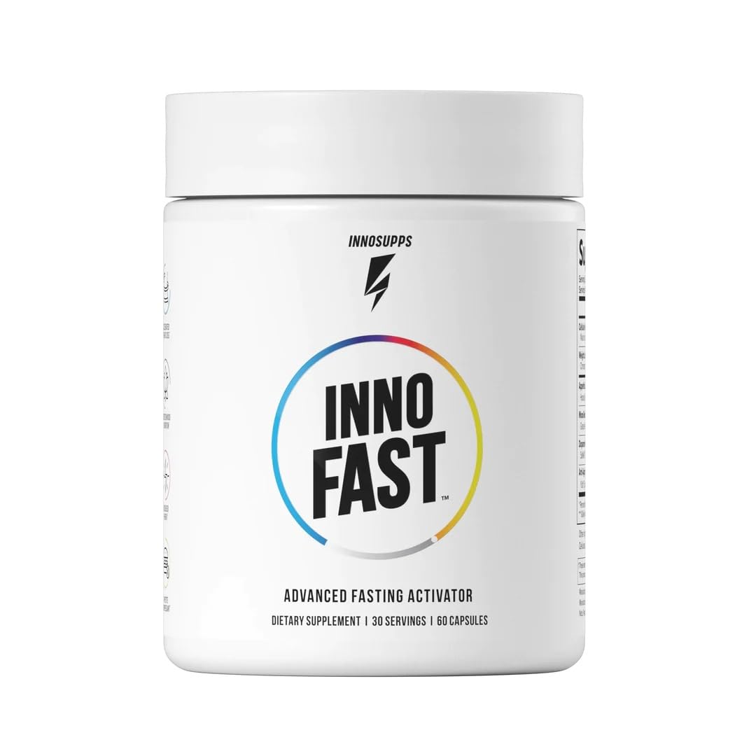 INNOSUPPS Inno Fast | Advanced Fasting Activator | Improved Metabolism and Appetite Control | Sustainable Weight Loss | Maximize Energy Levels, Mental Clarity & Mood | 60 Capsules