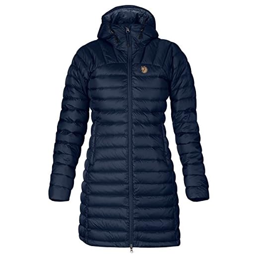 Fjallraven dam snö flake parkas W sportjacka mörk marinblå X-L