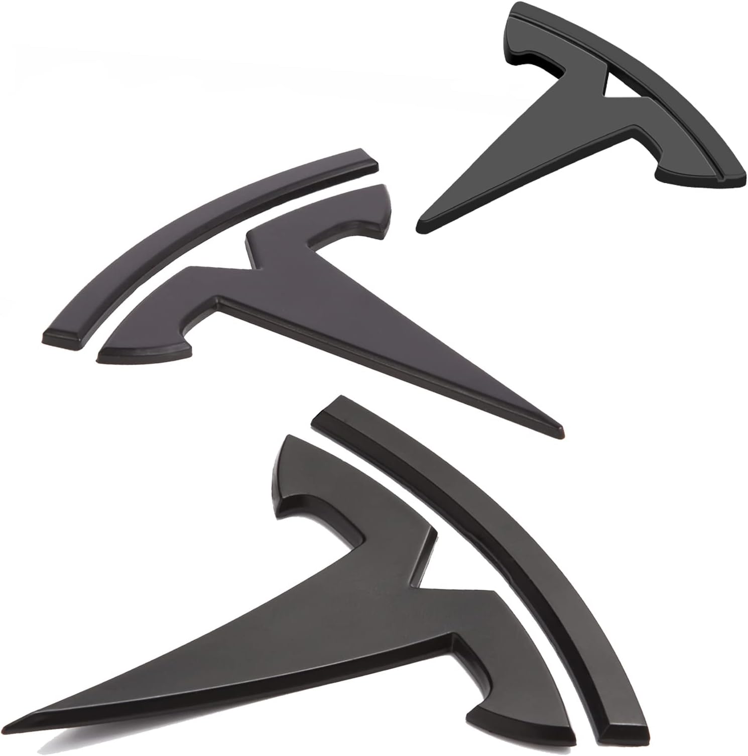 Emblem Cover Compatible with Model Y 2024 2023 2022 2021 2020 Accessories 3 PCS