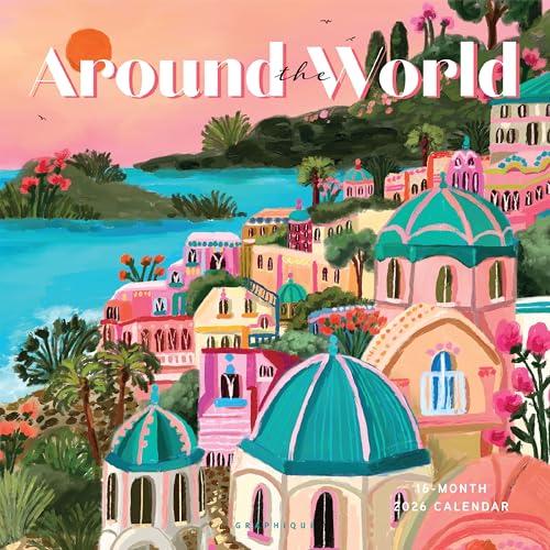 Graphique 2026 Around The World Wall Calendar | 12” x
