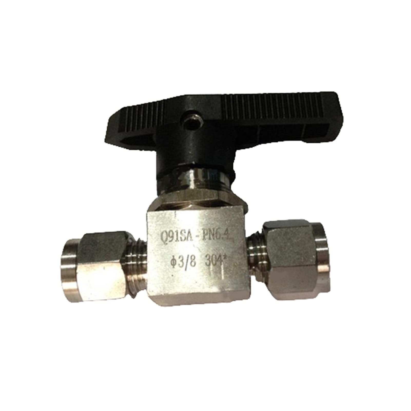 Valvola a saracinesca con valvola a sfera raccordo a compressione in acciaio inossidabile SS304 for gasolio acqua(0.75 Inch)