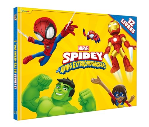 SPIDEY ET SES AMIS EXTRAORDINAIRES - Coffret - Les 12 livres de tes héros Vol. 2 - MARVEL