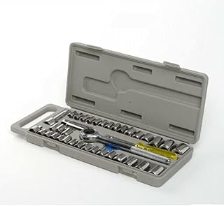 40-Piece Socket Tool Set Ratchet Set METRIC/SAE 1/4
