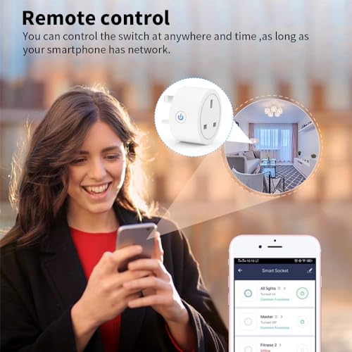 Homekit Smart Plug Outlet Works with Apple Homekit,Siri Voice Control,Timer Function,UK,16A - Image 6