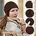 SATINIOR Trawler Beanie Watch Hat Roll-up Edge Skullcap Fisherman Beanie for Women Men(Dark Brown,1 Piece)