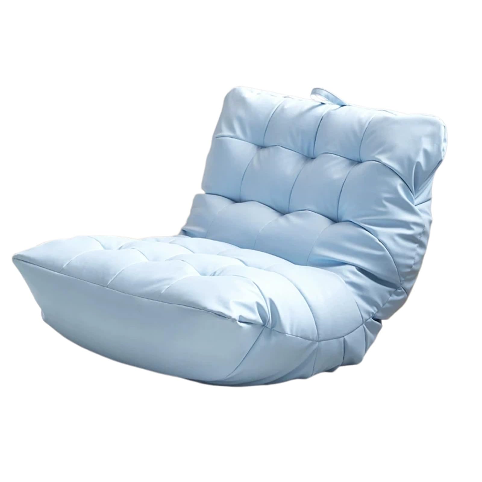 WQQYU6HKF sofa chair Single Lazy Bean Bag for Bedroom & Balcony Tatami Leisure Recliner Napping Chair living room chair(Blue)