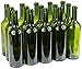 Produktbild Weinflasche 750 ml ohne/mit Korken Glasflasche Leere Flasche Likör Wein 3 Farben (8 STK. ohne Korken, Olivgrün)