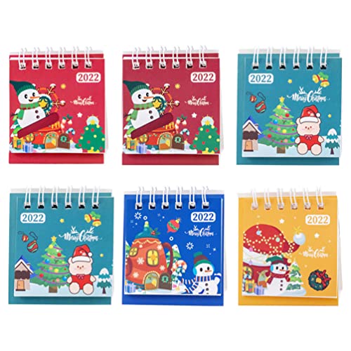 Toddmomy 6 Pcs 2022 Calendrier de Bureau Calendrier de Bureau Calendrier de Noël 2022 Mini Calendrier Calendrier Calendrier Debout Calendrier Mensuel Du Bureau de Bureau pour Étudiants Et Cover